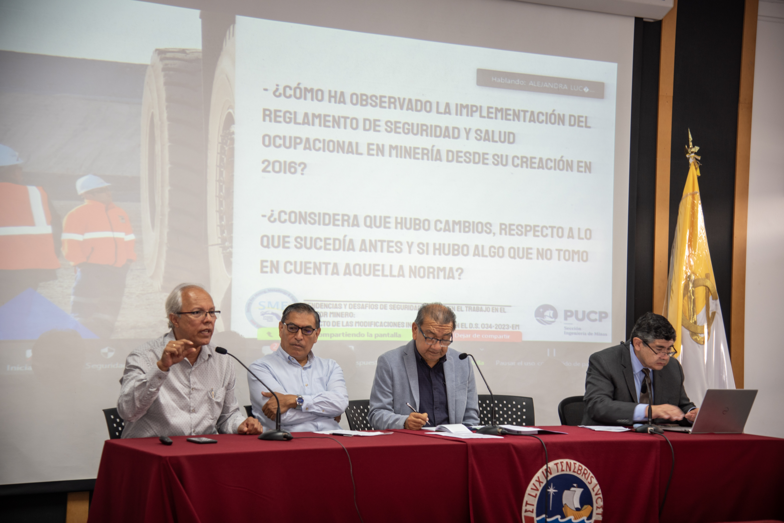 Participación del Conversatorio Híbrido: Seguridad y Salud en el sector minero