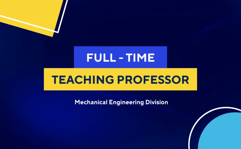 Closed Call – Mechanical Engineering Division