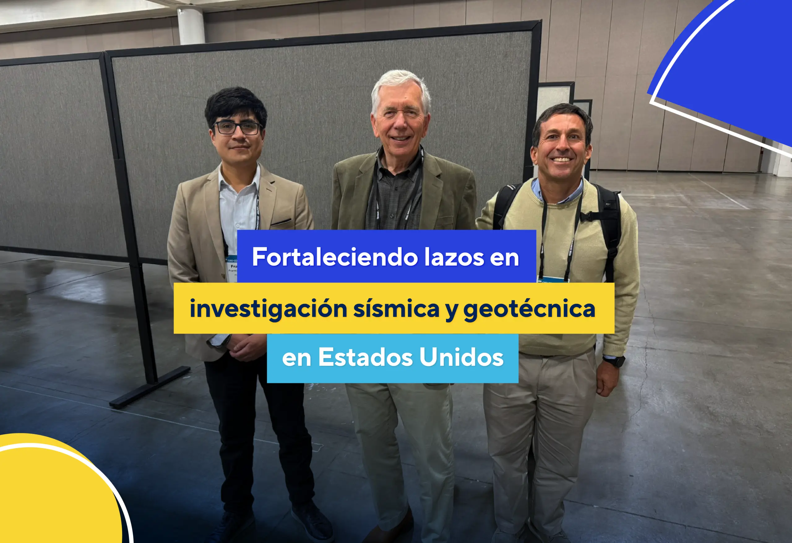 Fortaleciendo lazos en investigación sísmica y geotécnica en Estados Unidos
